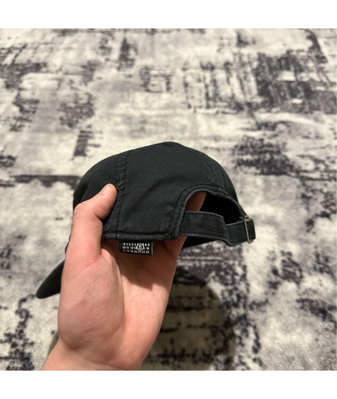 MM6 MAISON MARGIELA Черная хлопковая кепка/бейсболка, фото 4