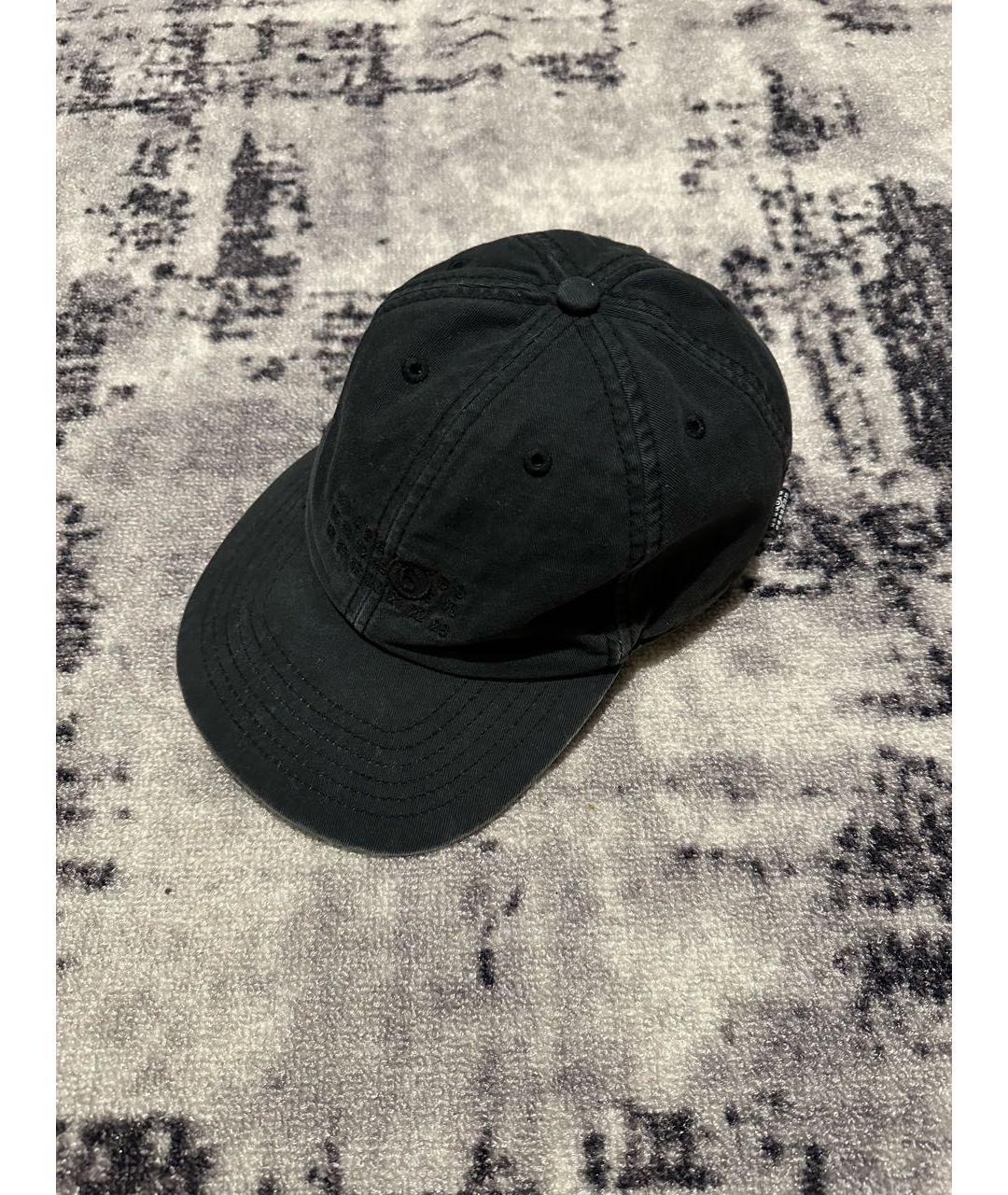 MM6 MAISON MARGIELA Черная хлопковая кепка/бейсболка, фото 9