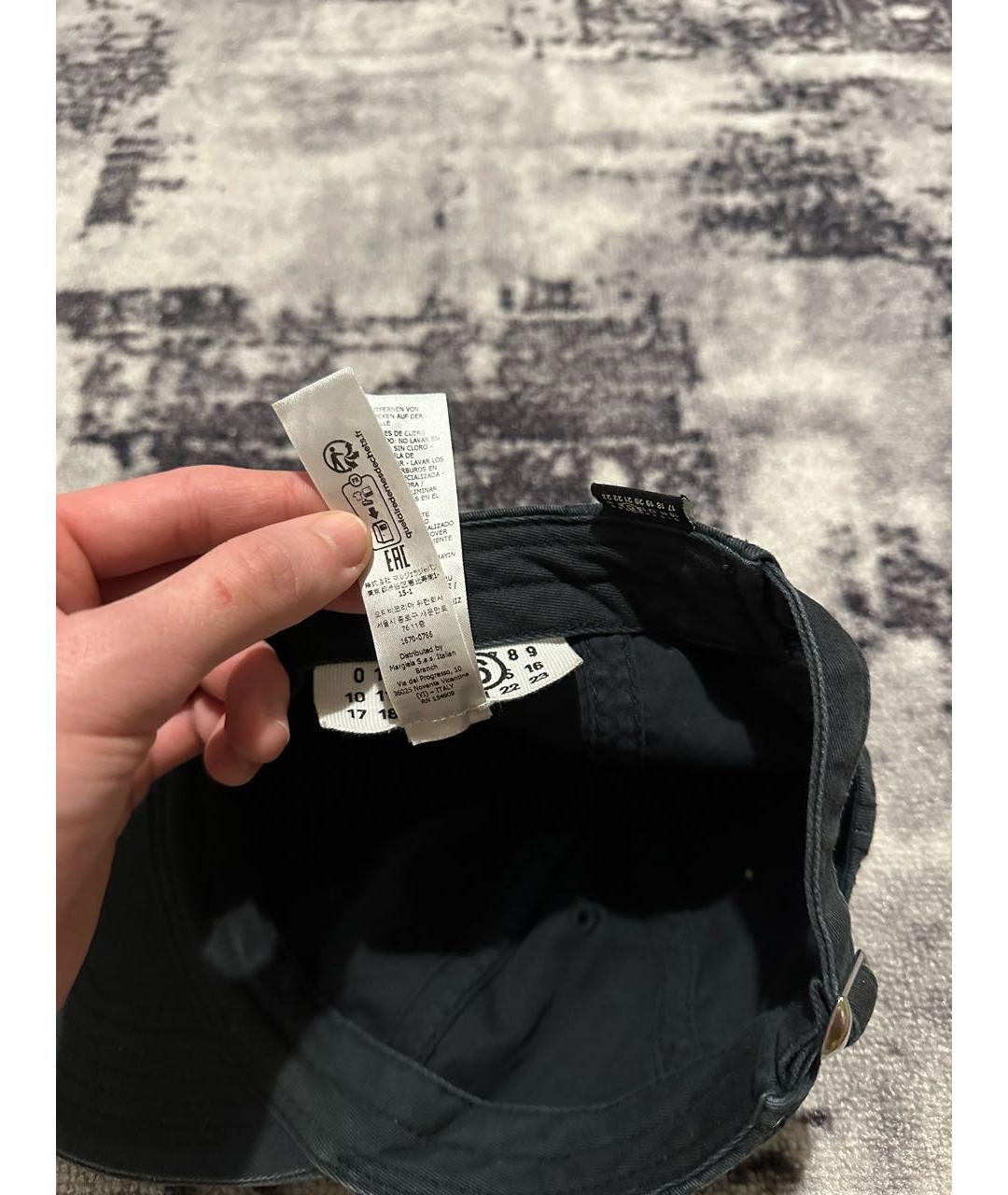 MM6 MAISON MARGIELA Черная хлопковая кепка/бейсболка, фото 8