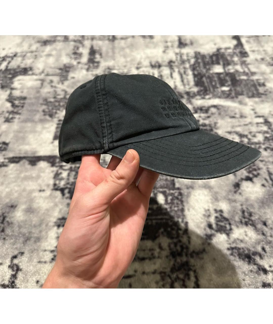 MM6 MAISON MARGIELA Черная хлопковая кепка/бейсболка, фото 3