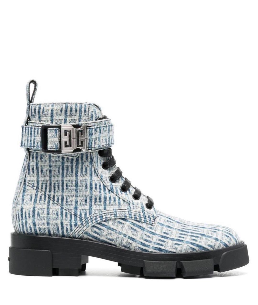 GIVENCHY Голубые текстильные ботинки, фото 1