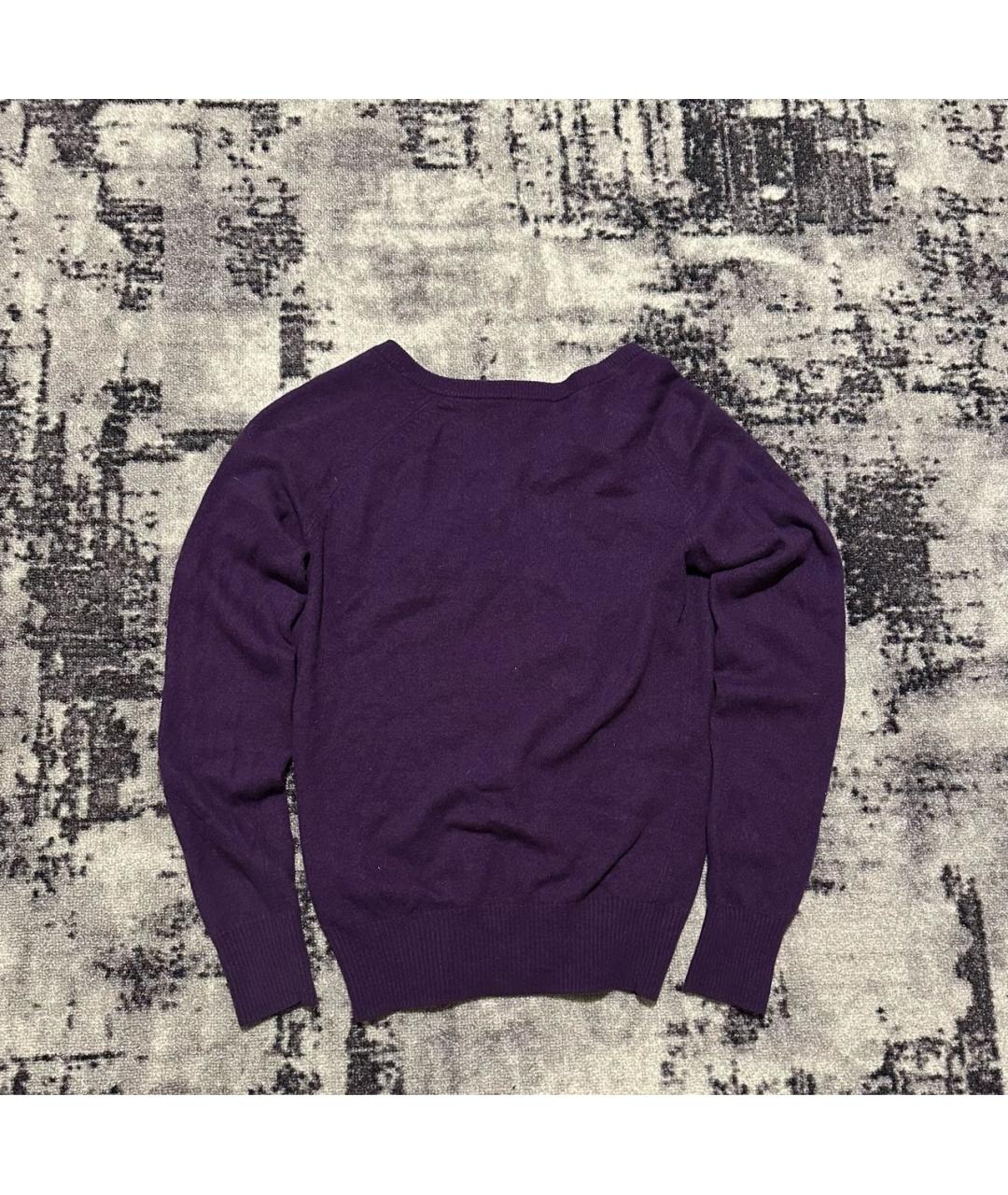 DOLCE&GABBANA Фиолетовый шерстяной кардиган, фото 2