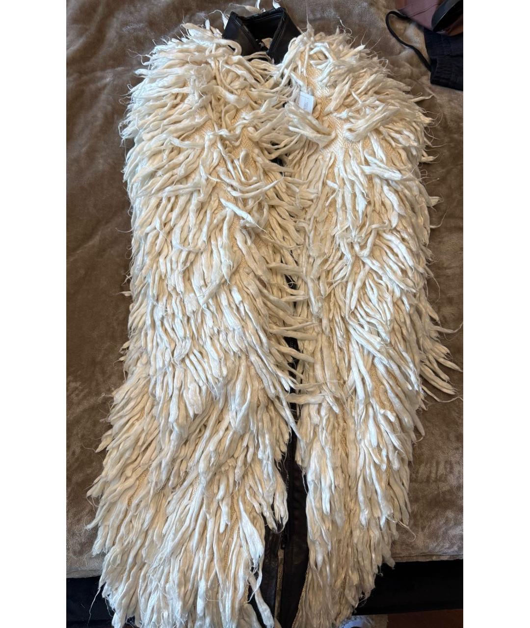 TOM FORD Белая кожаная шуба, фото 6