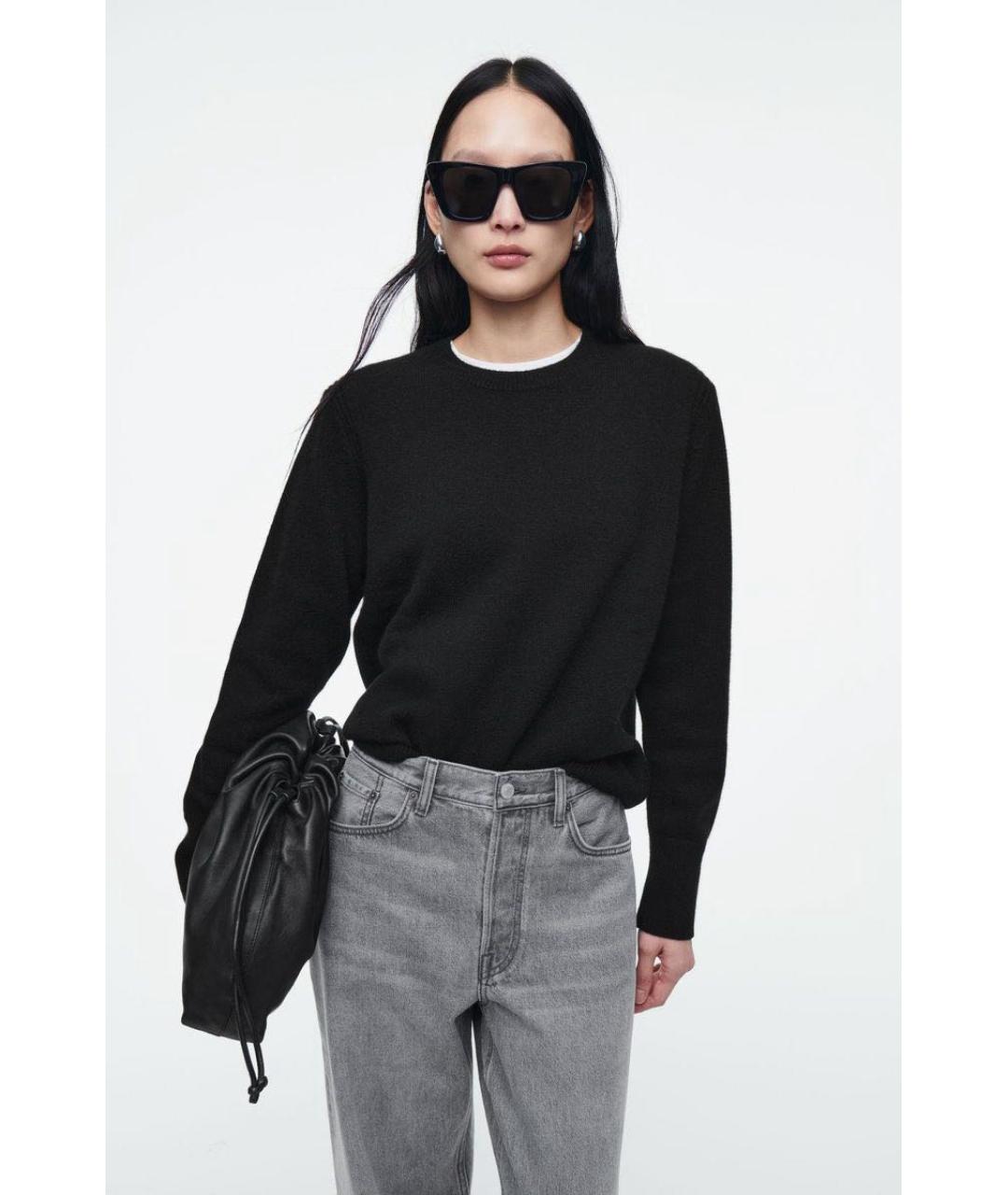 COS Черный кашемировый джемпер / свитер, фото 8