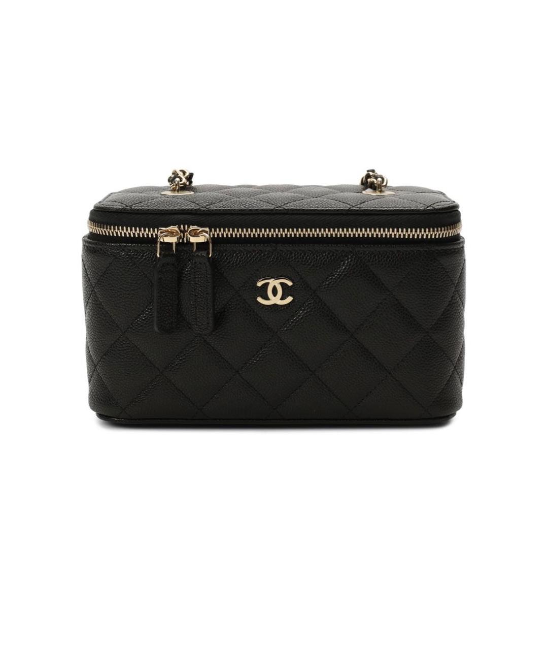 CHANEL Черная кожаная сумка через плечо, фото 1