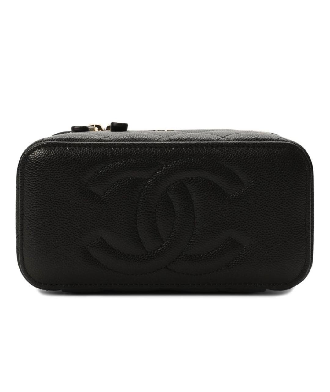 CHANEL Черная кожаная сумка через плечо, фото 5