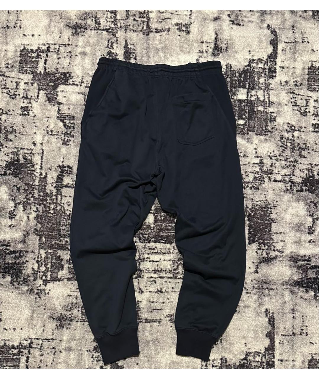 Y-3 Темно-синие хлопковые повседневные брюки, фото 2