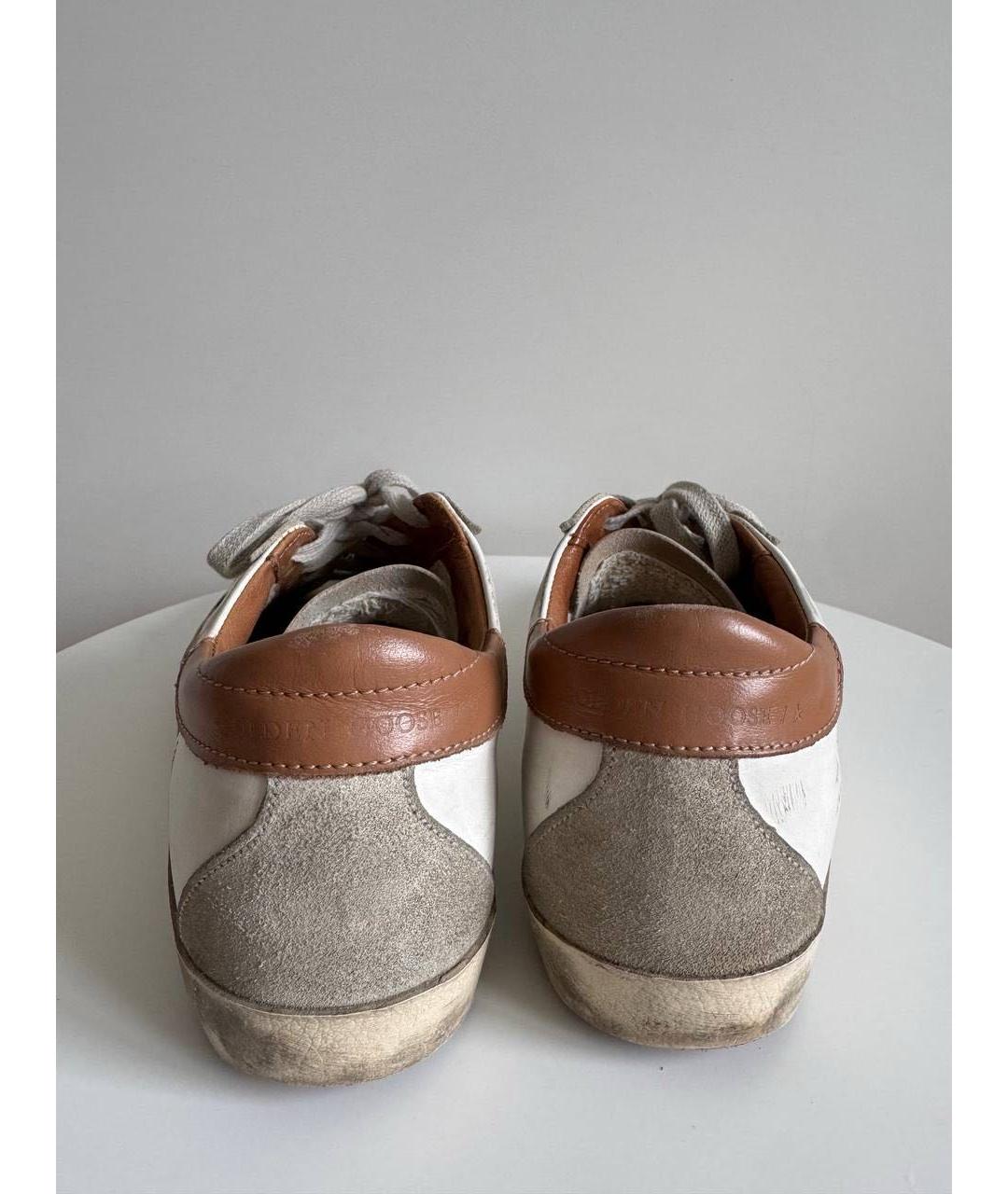 GOLDEN GOOSE DELUXE BRAND Белые кожаные кеды, фото 4