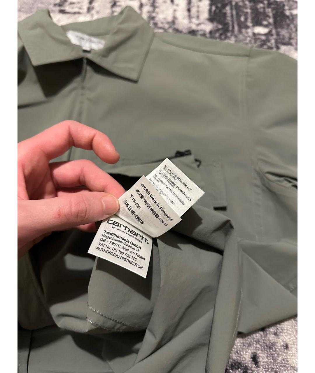 CARHARTT WIP Зеленая кэжуал рубашка, фото 8