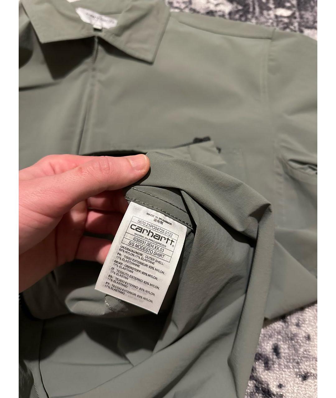 CARHARTT WIP Зеленая кэжуал рубашка, фото 7