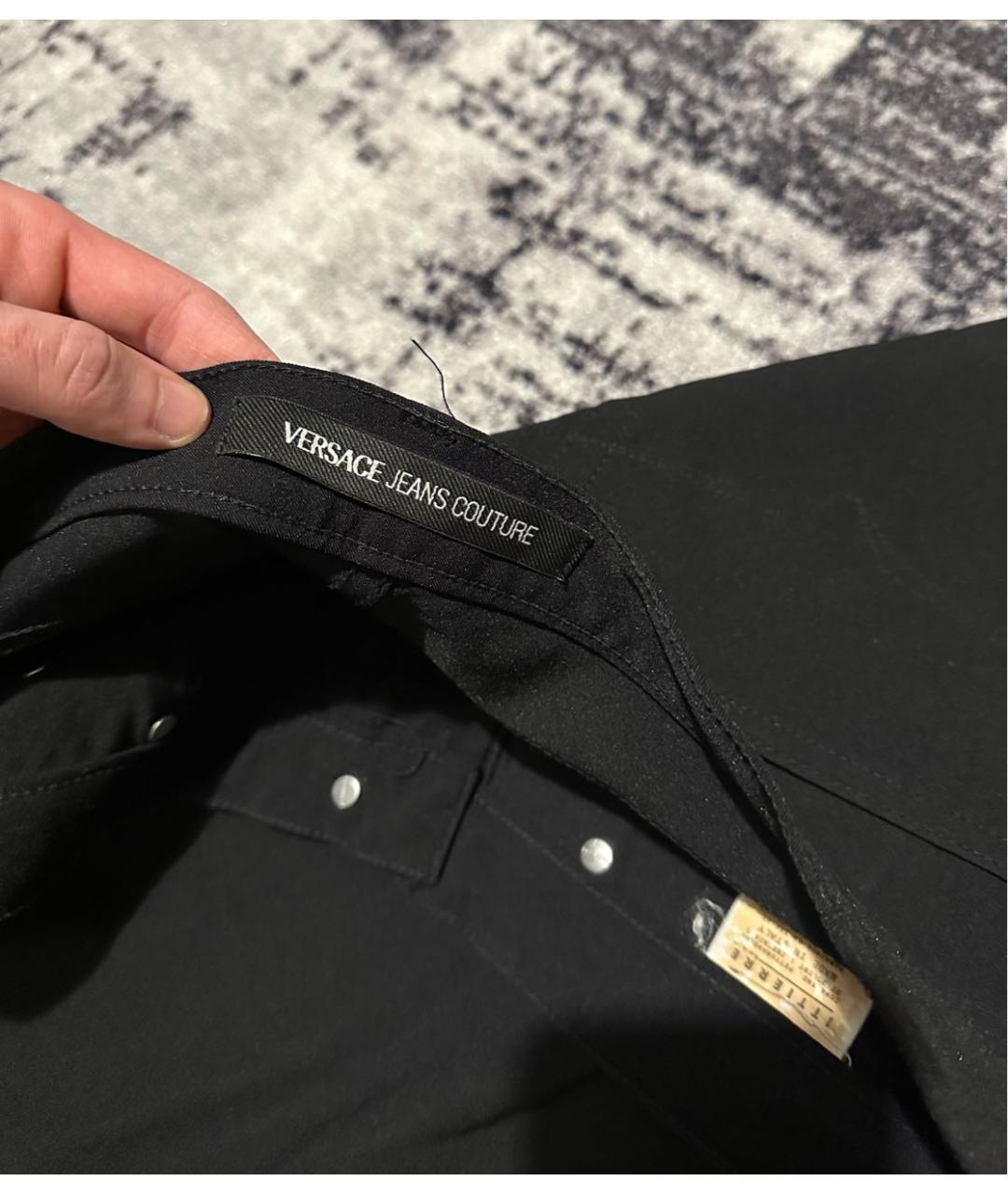VERSACE JEANS COUTURE Черные повседневные брюки, фото 5