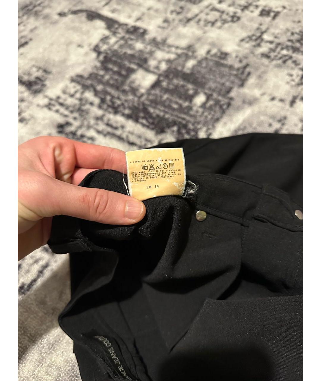 VERSACE JEANS COUTURE Черные повседневные брюки, фото 8