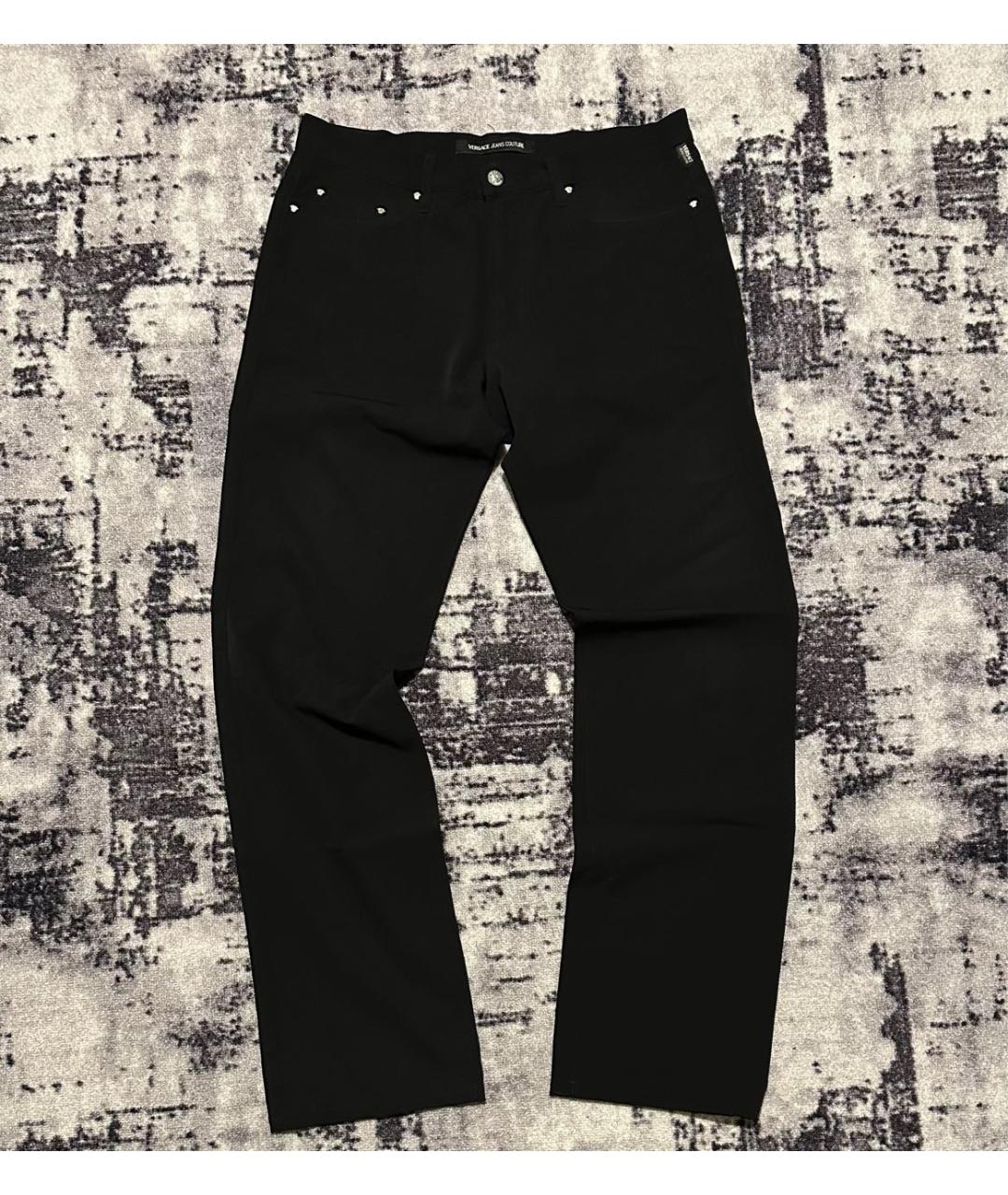 VERSACE JEANS COUTURE Черные повседневные брюки, фото 9