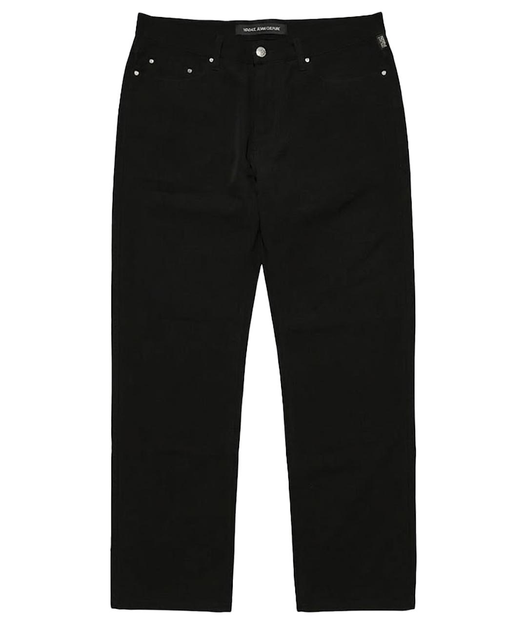 VERSACE JEANS COUTURE Черные повседневные брюки, фото 1