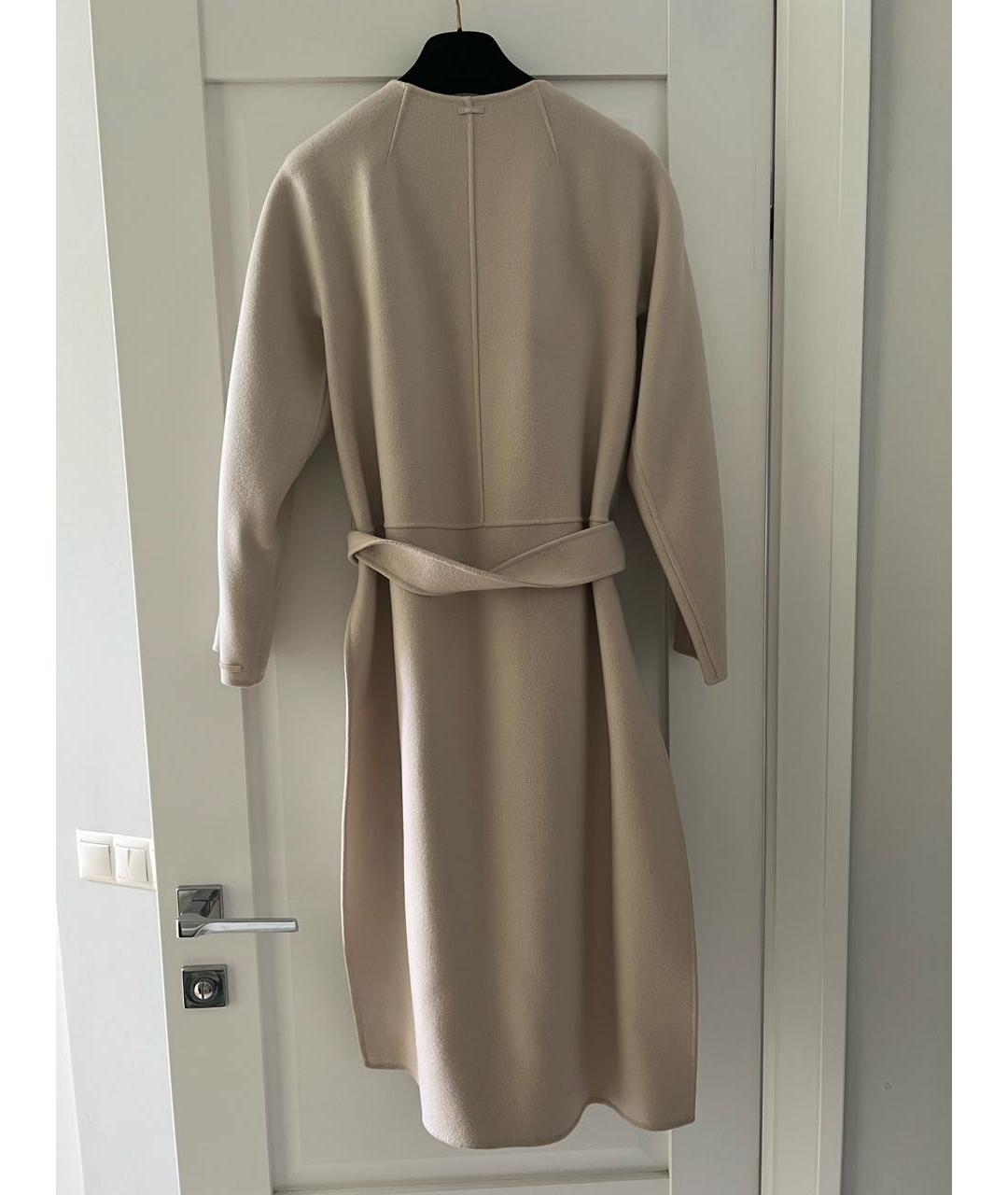 'S MAX MARA Бежевое шерстяное пальто, фото 3