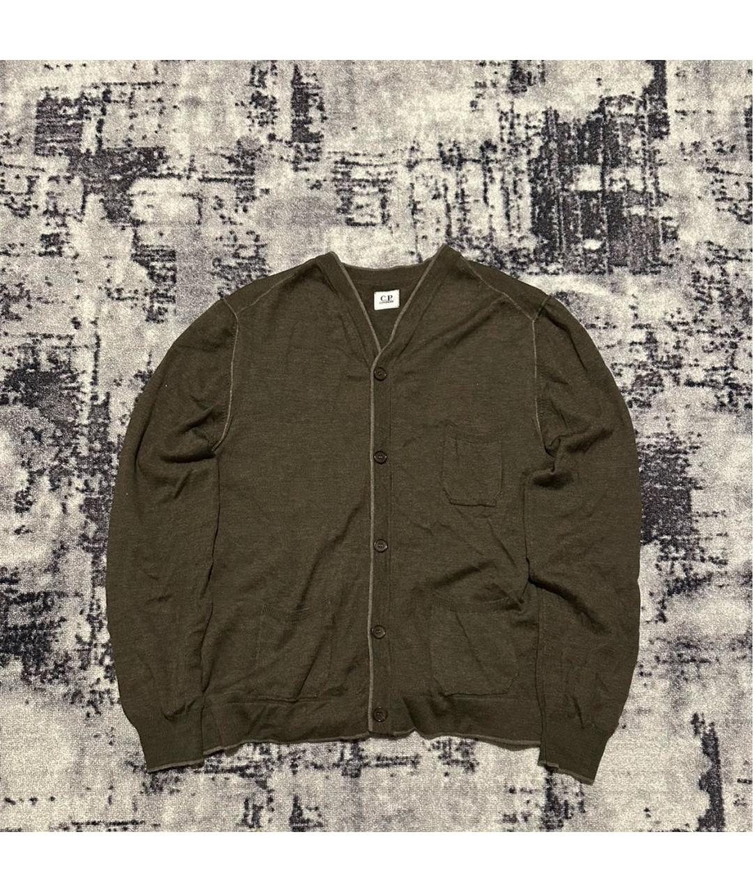 CP COMPANY Коричневый шерстяной кардиган, фото 9