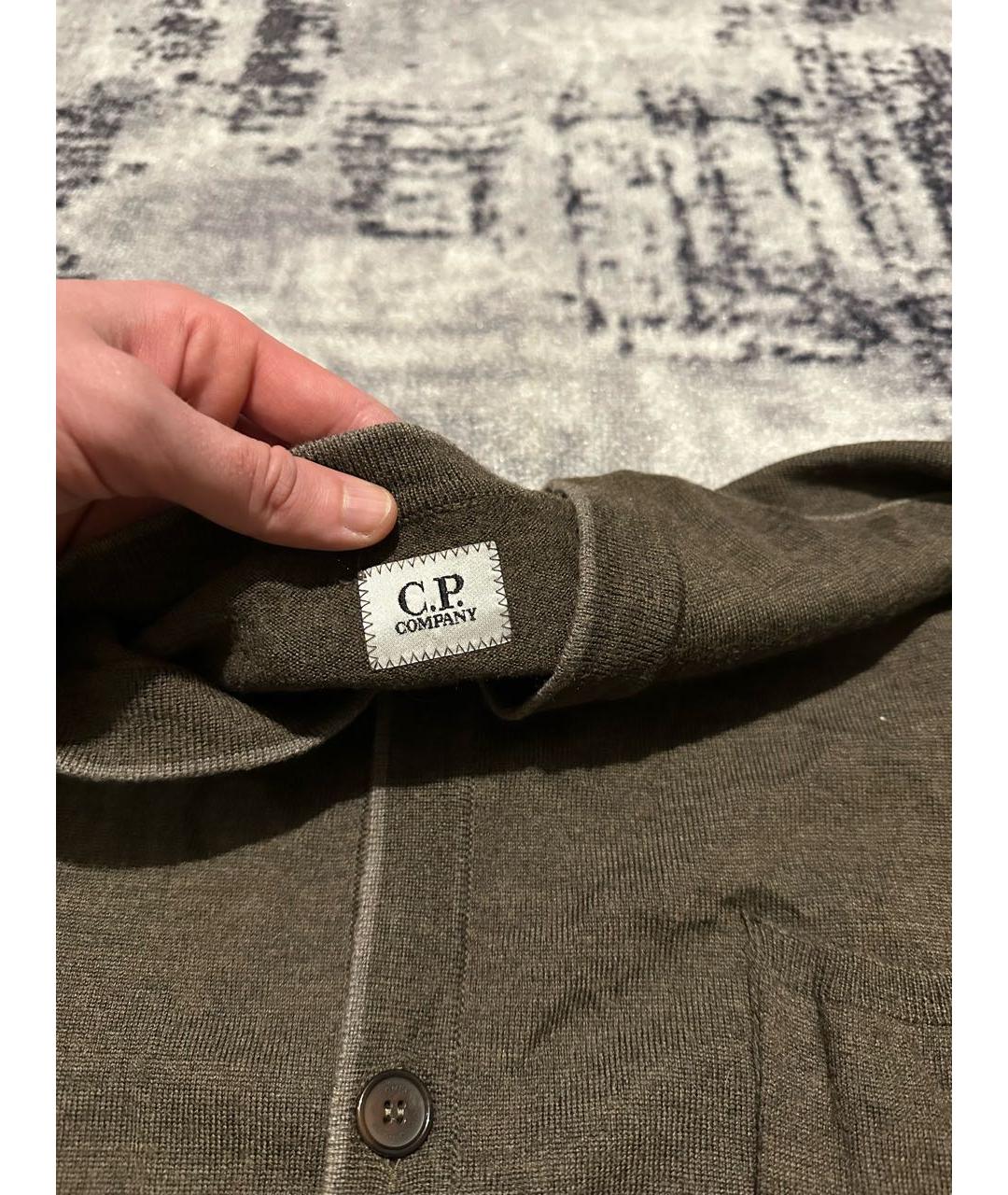 CP COMPANY Коричневый шерстяной кардиган, фото 5