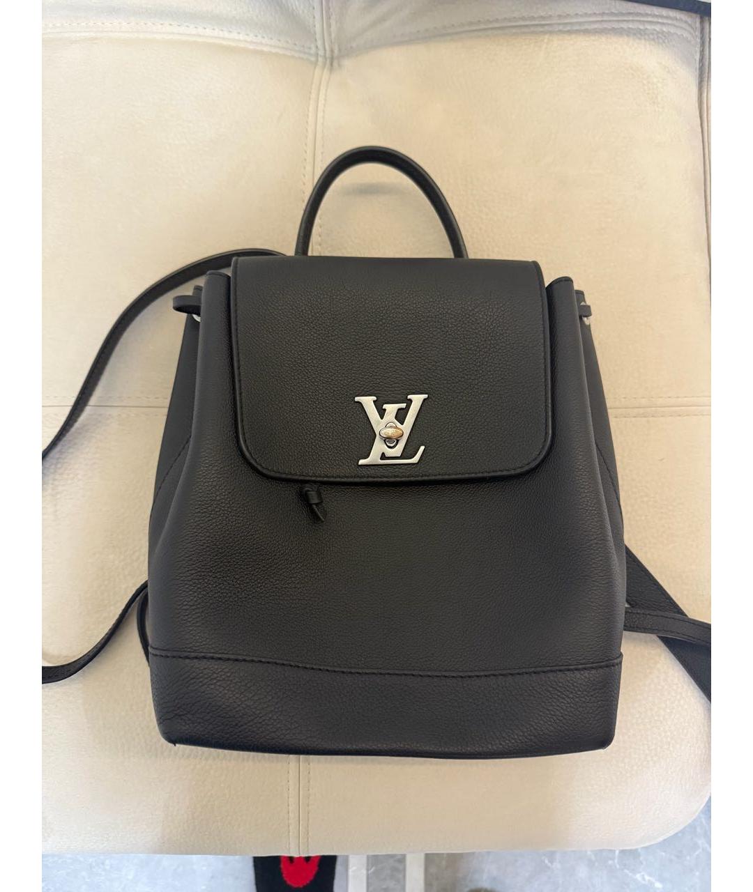 LOUIS VUITTON Черный кожаный рюкзак, фото 5