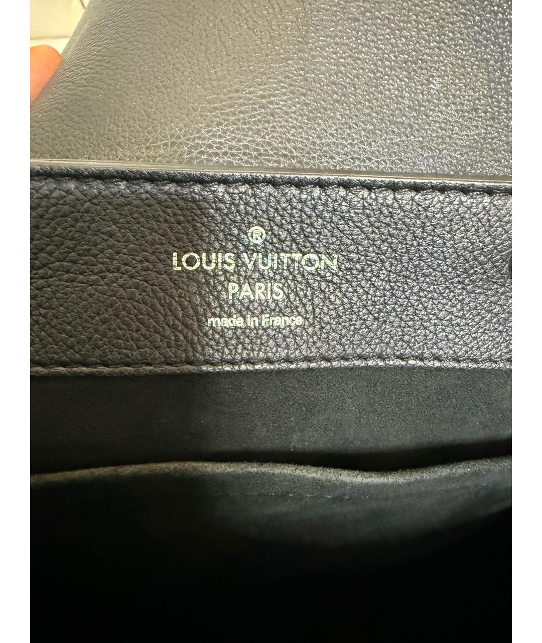 LOUIS VUITTON Черный кожаный рюкзак, фото 4