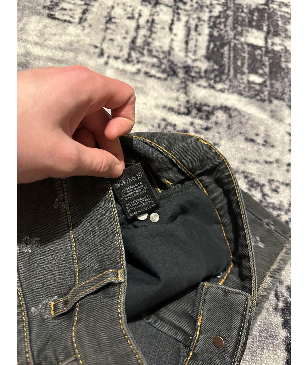 ISABEL MARANT ETOILE Антрацитовые хлопковые шорты, фото 7