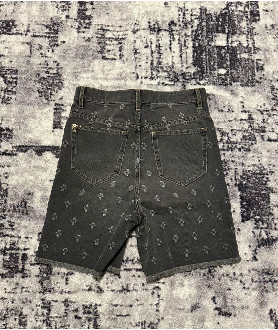 ISABEL MARANT ETOILE Антрацитовые хлопковые шорты, фото 2