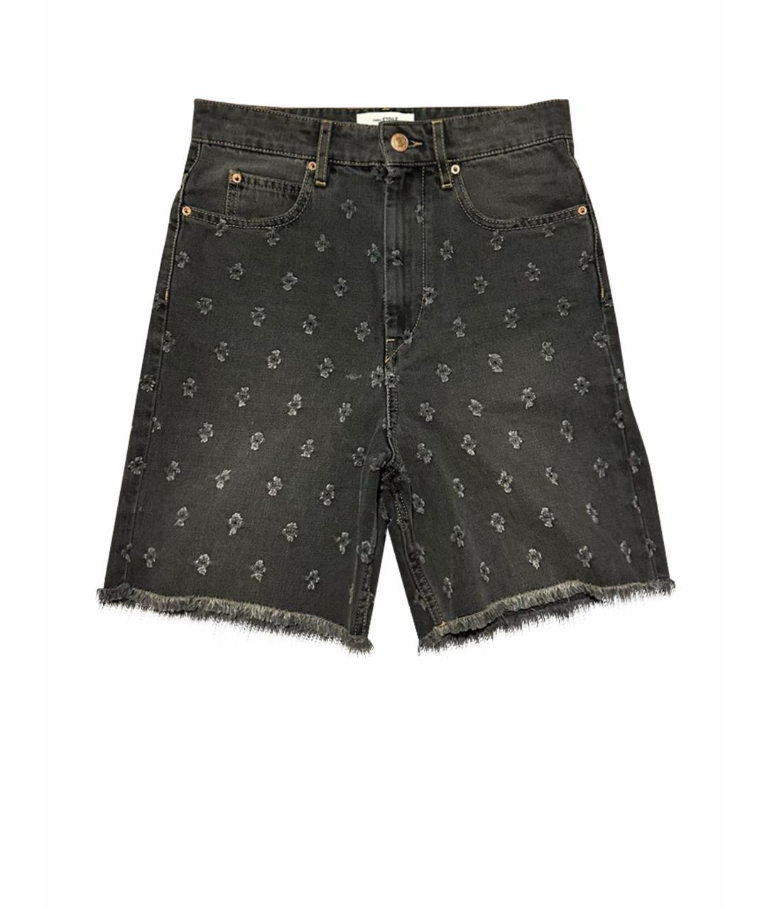 ISABEL MARANT ETOILE Антрацитовые хлопковые шорты, фото 1