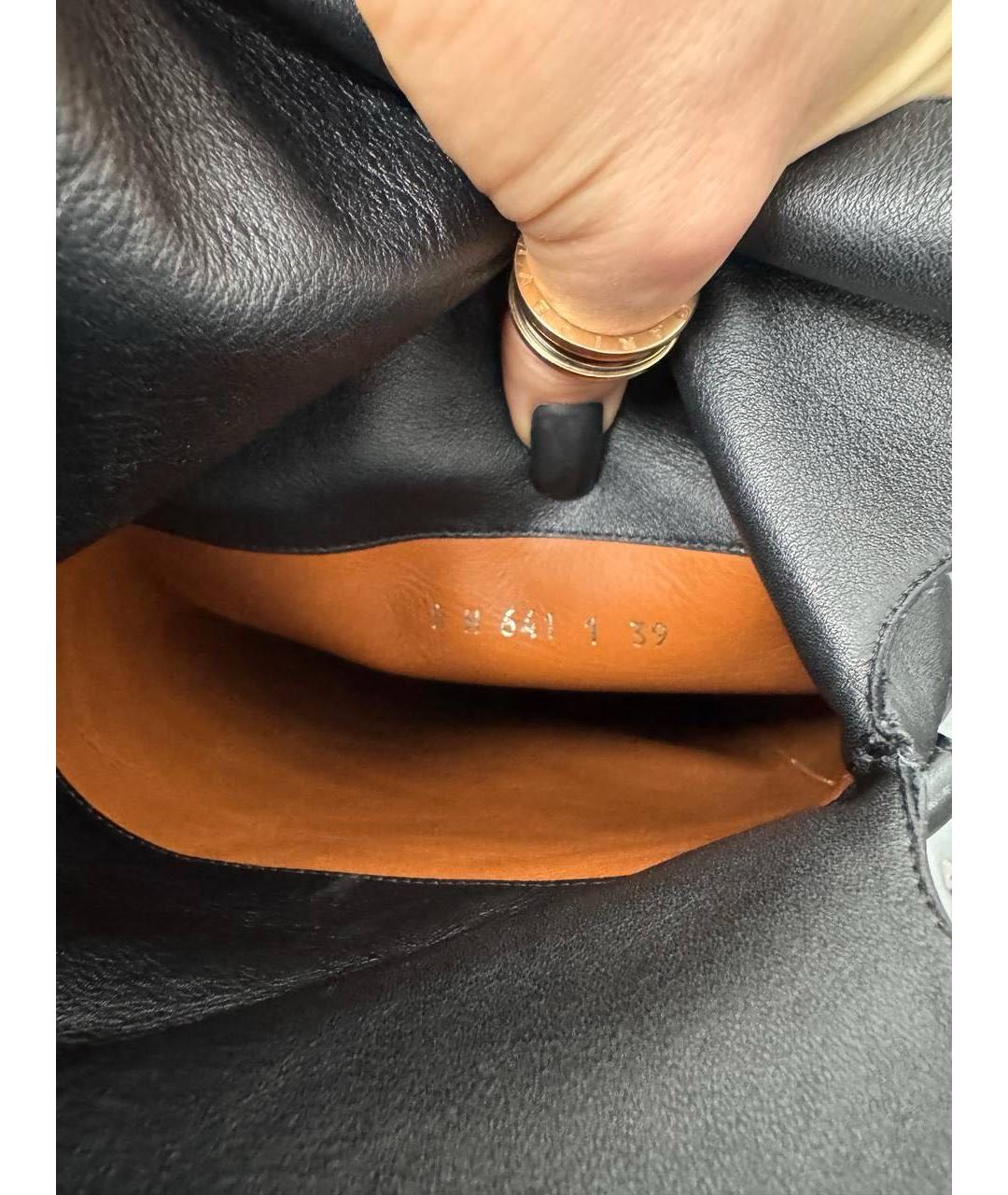 VALENTINO Черные кожаные сапоги, фото 7