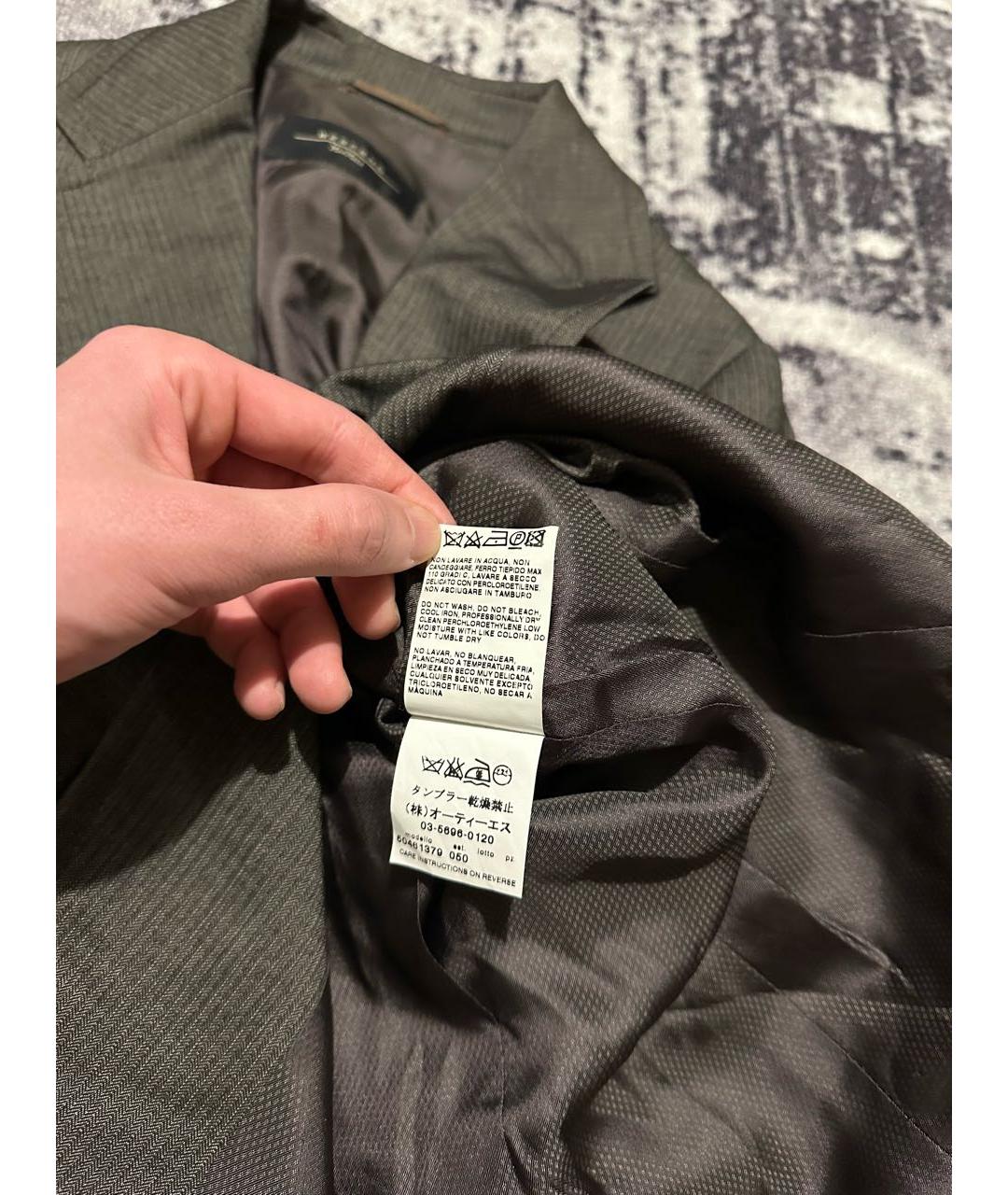 WEEKEND MAX MARA Антрацитовый шерстяной жакет/пиджак, фото 7