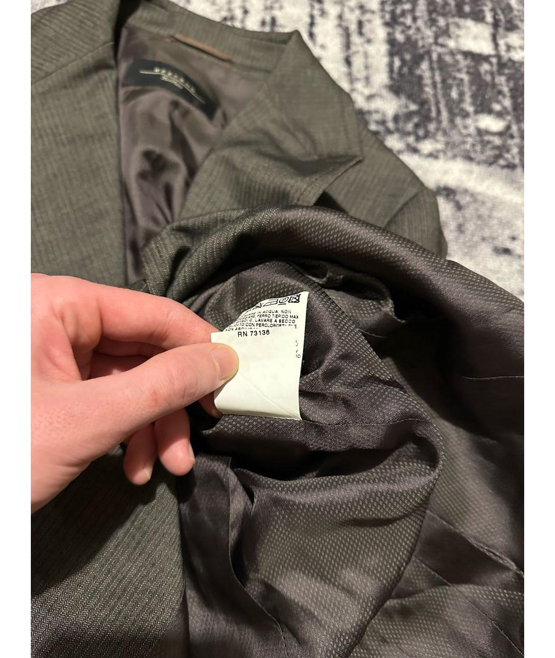 WEEKEND MAX MARA Антрацитовый шерстяной жакет/пиджак, фото 8