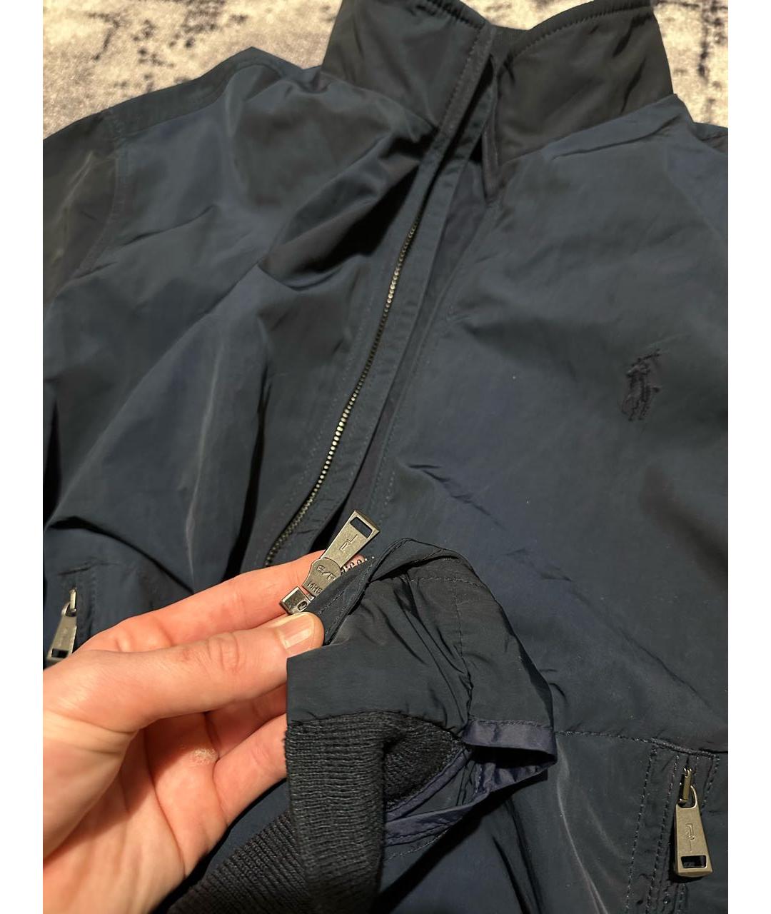 POLO RALPH LAUREN Темно-синяя полиэстеровая куртка, фото 4