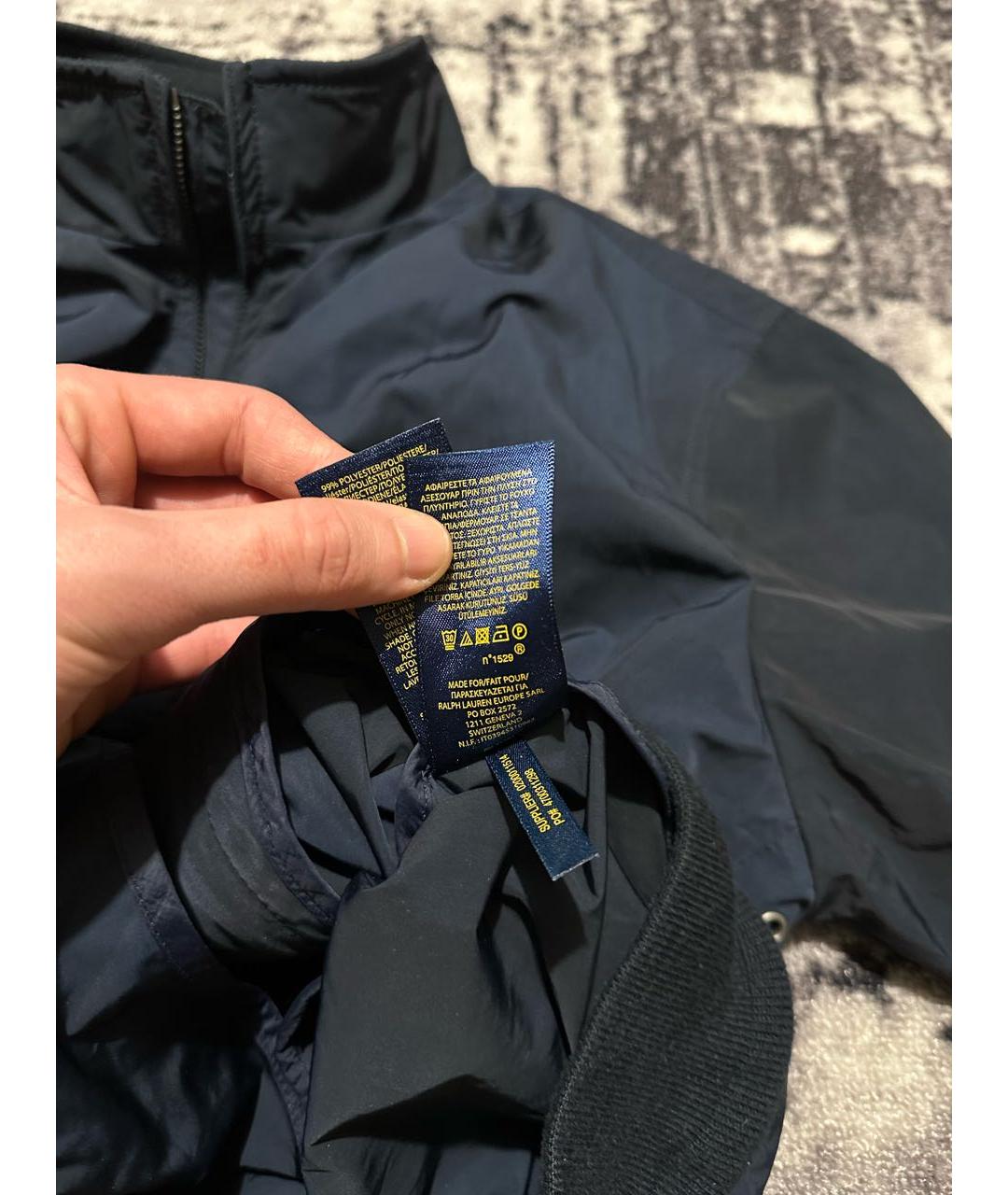 POLO RALPH LAUREN Темно-синяя полиэстеровая куртка, фото 8