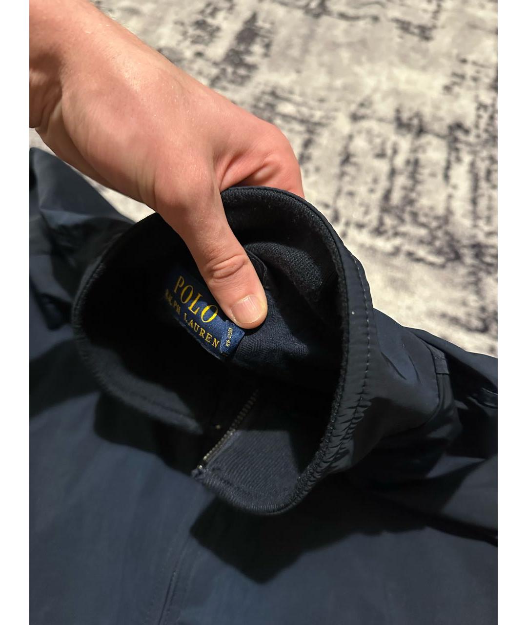 POLO RALPH LAUREN Темно-синяя полиэстеровая куртка, фото 6