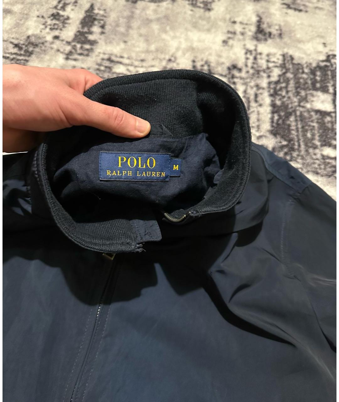 POLO RALPH LAUREN Темно-синяя полиэстеровая куртка, фото 5