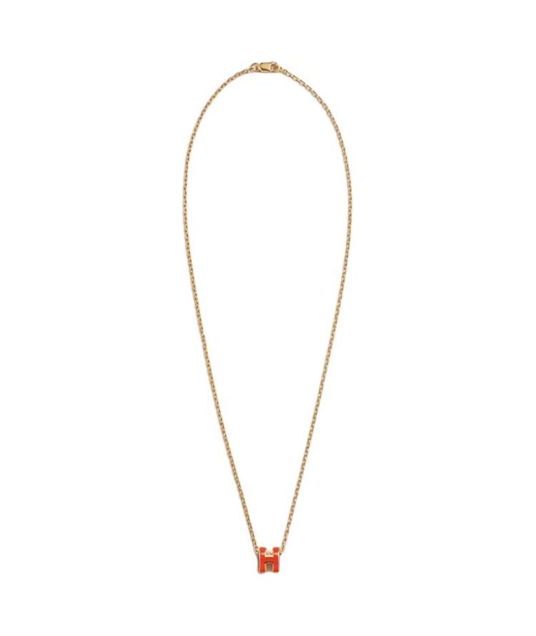 HERMES Колье из желтого золота, фото 2
