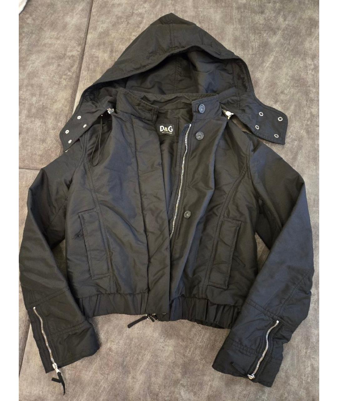 DOLCE&GABBANA Черная полиамидовая куртка, фото 8