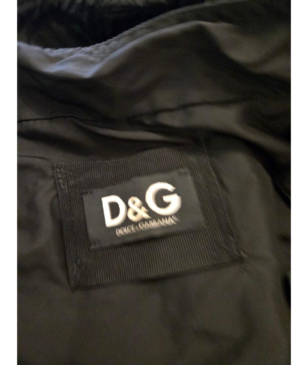 DOLCE&GABBANA Черная полиамидовая куртка, фото 3