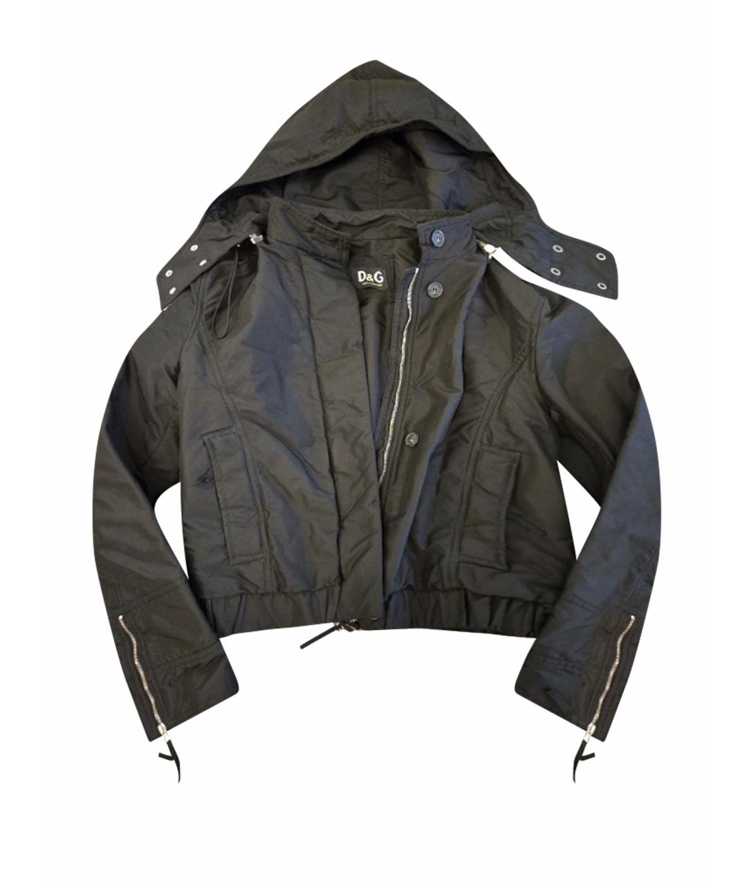 DOLCE&GABBANA Черная полиамидовая куртка, фото 1