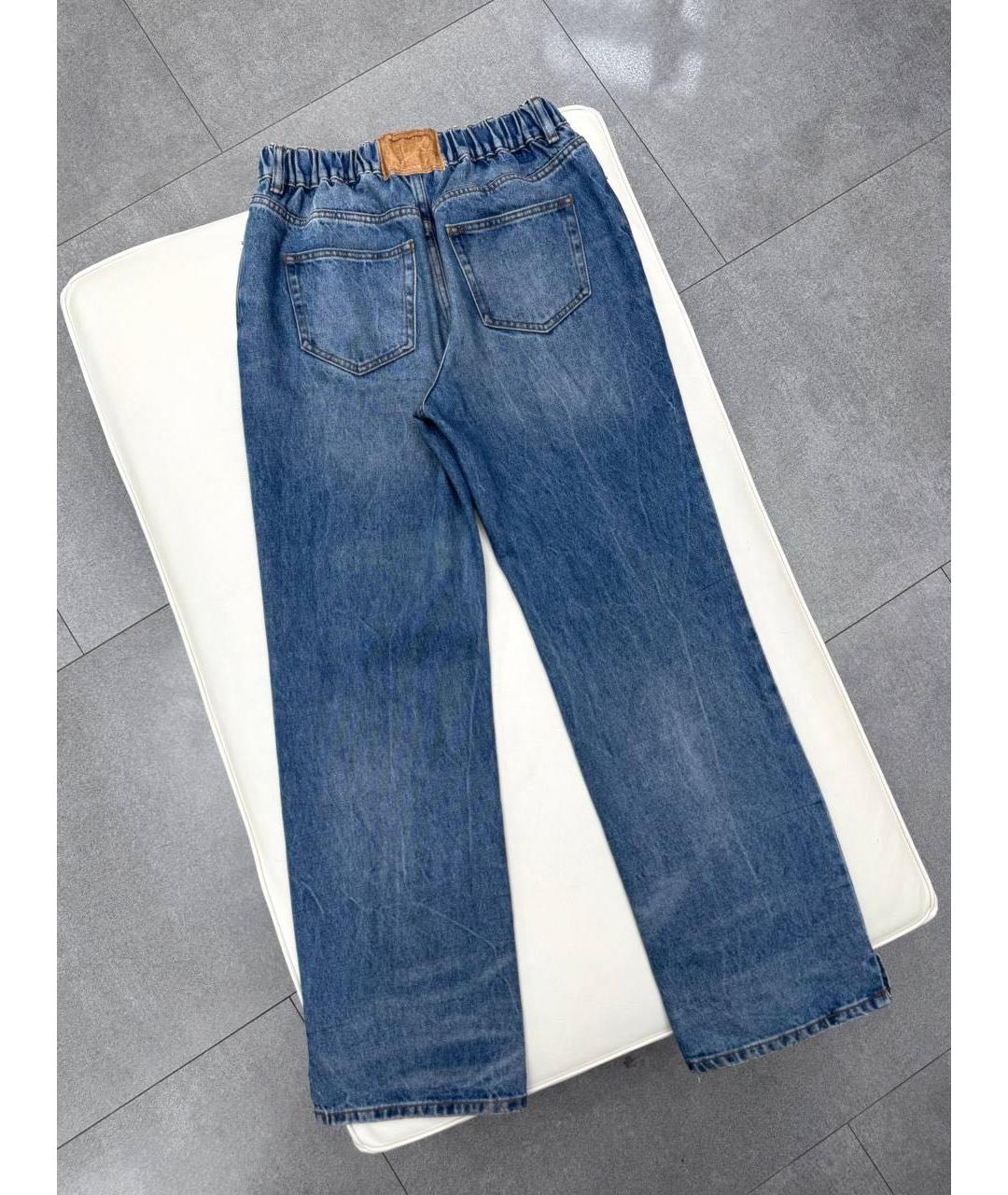 ALEXANDER WANG Синие хлопковые прямые джинсы, фото 2