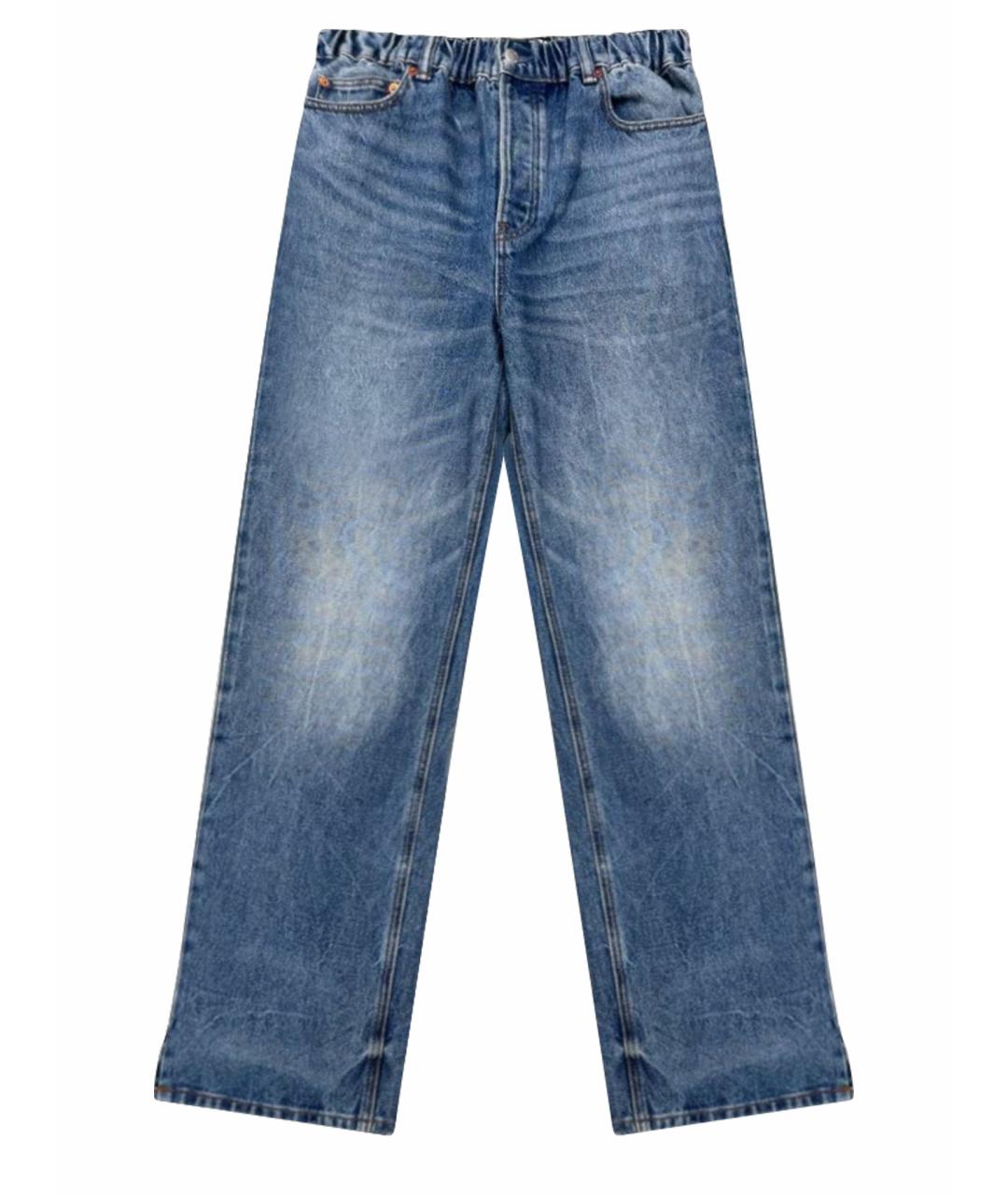 ALEXANDER WANG Синие хлопковые прямые джинсы, фото 1