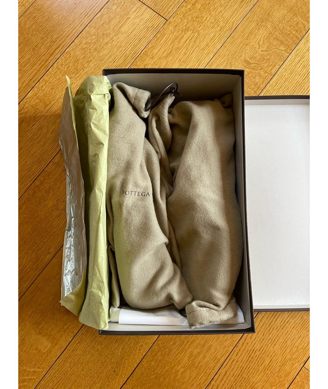 BOTTEGA VENETA Темно-синие кожаные мокасины, фото 8