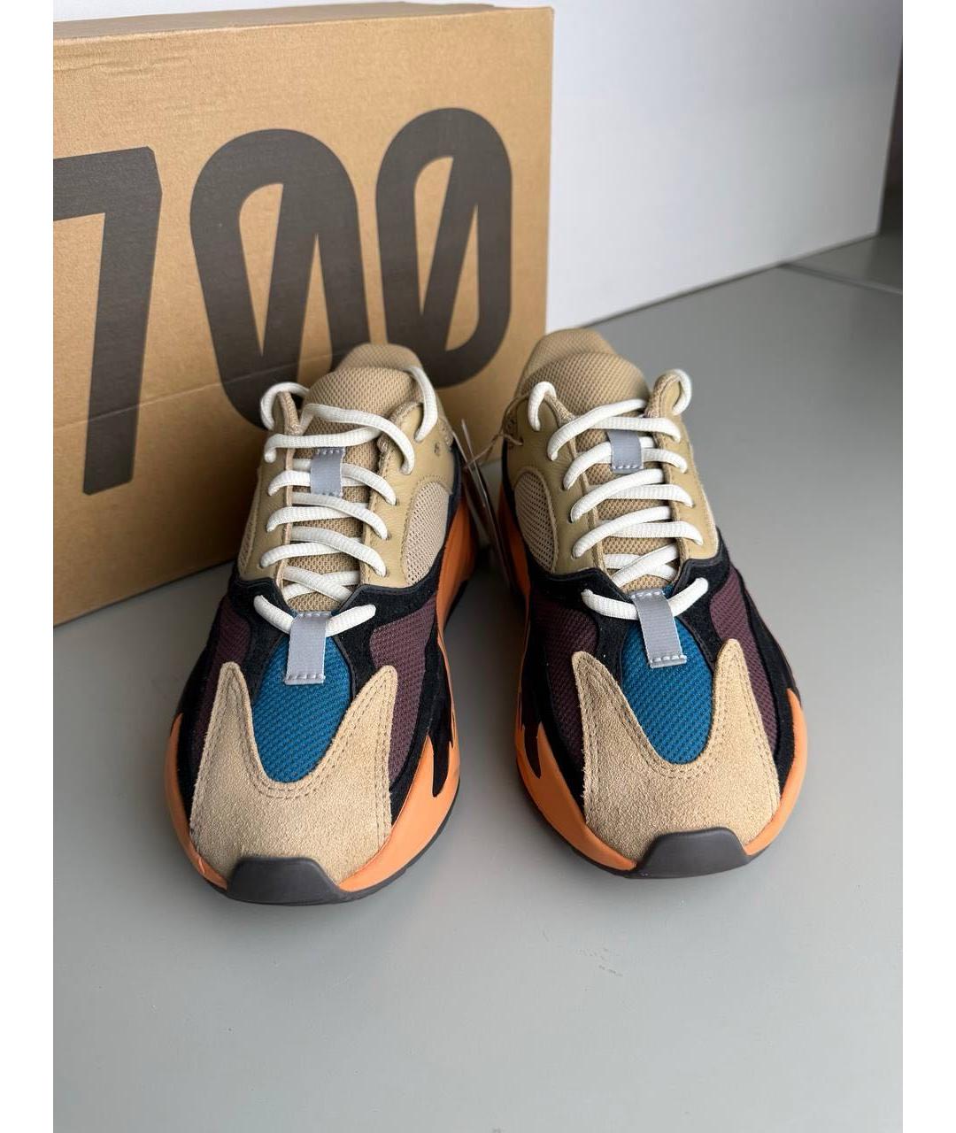 ADIDAS YEEZY Оранжевое замшевые кроссовки, фото 2