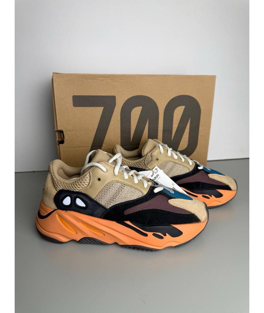 ADIDAS YEEZY Оранжевое замшевые кроссовки, фото 5