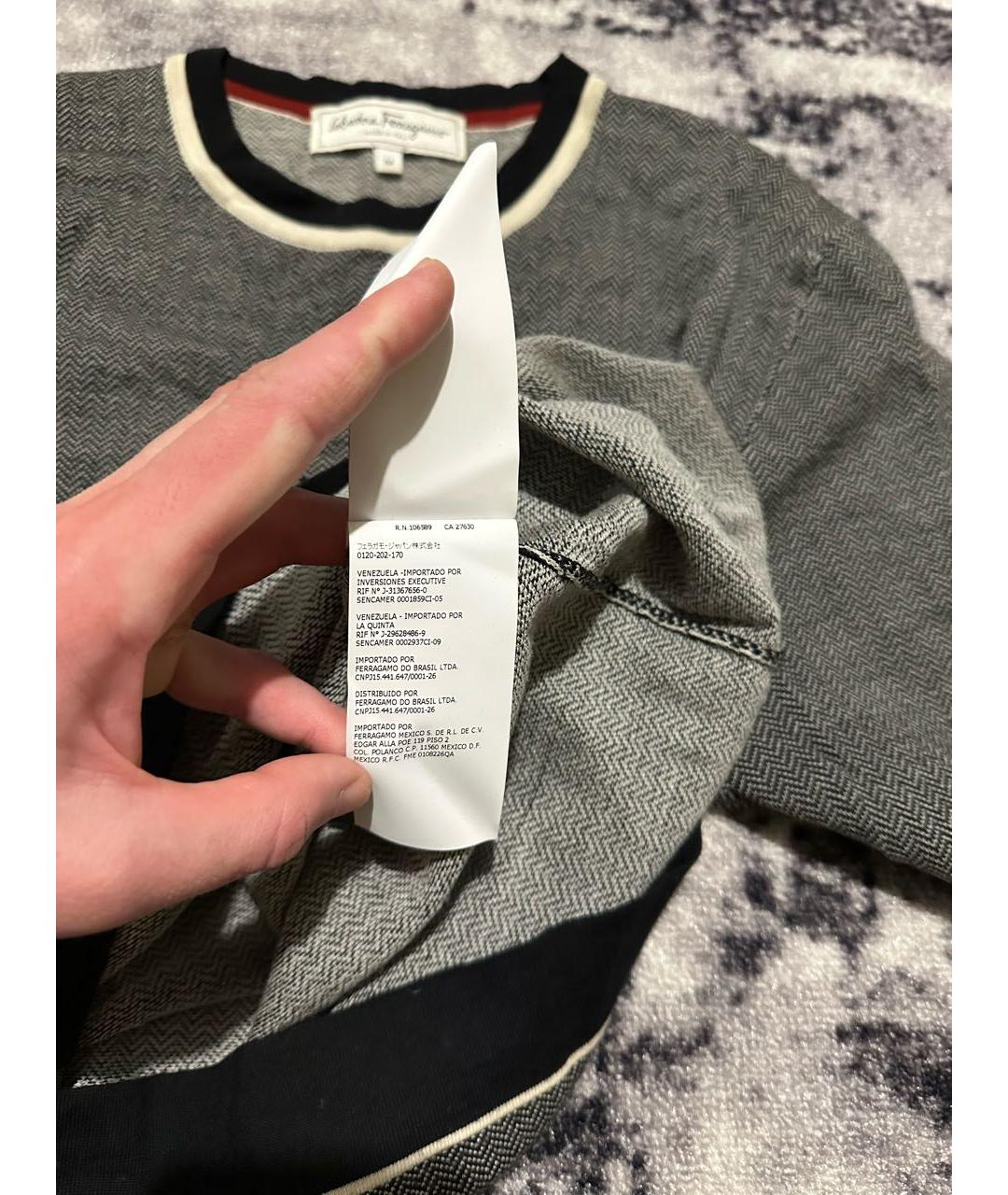 FERRAGAMO Мульти шерстяной джемпер / свитер, фото 6