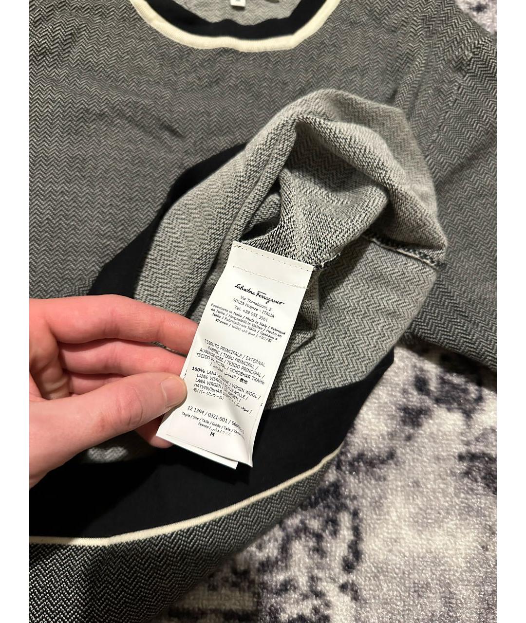 FERRAGAMO Мульти шерстяной джемпер / свитер, фото 5