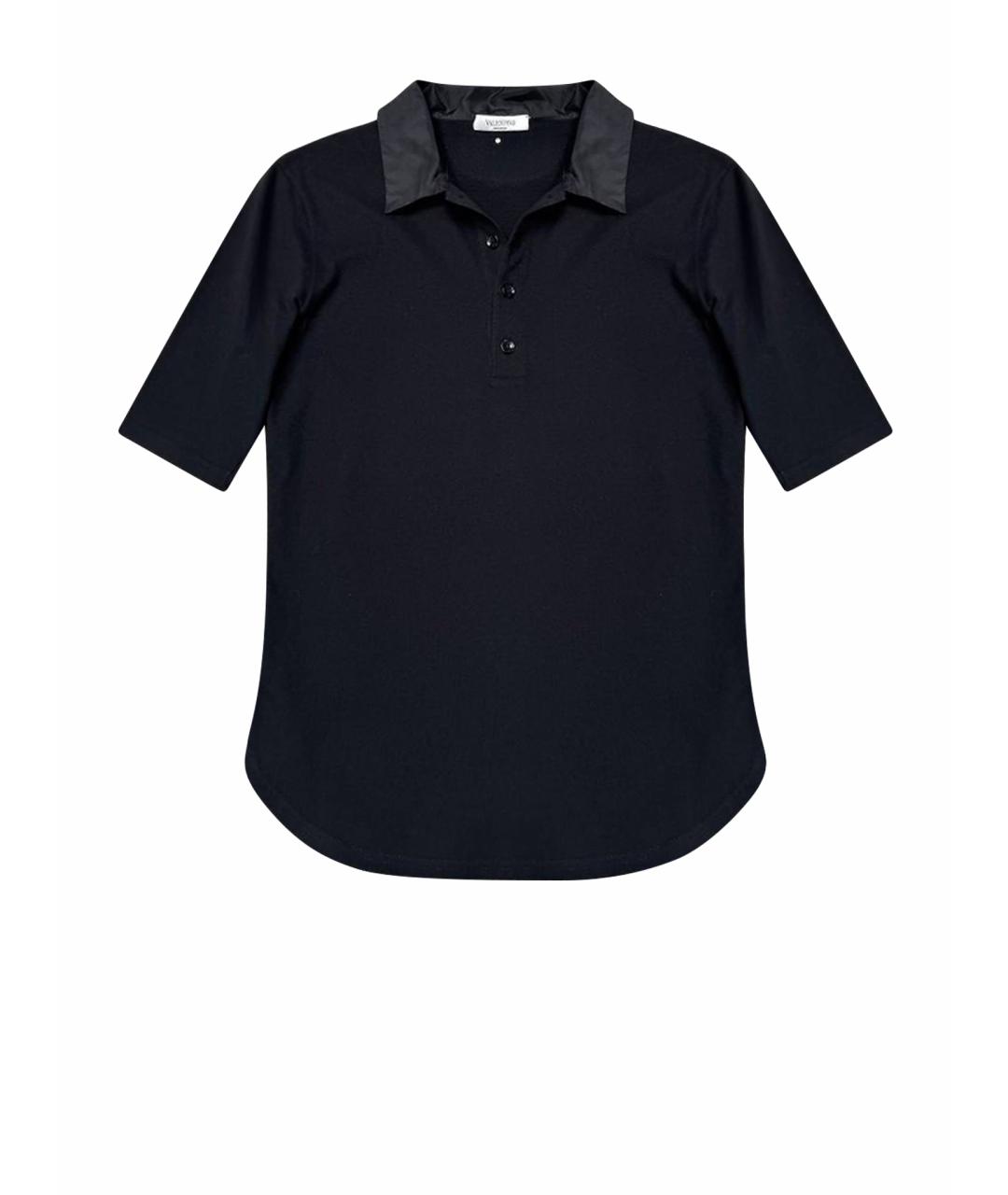 VALENTINO Черная хлопковая футболка, фото 1