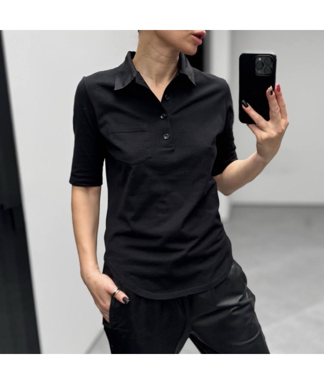 VALENTINO Черная хлопковая футболка, фото 7