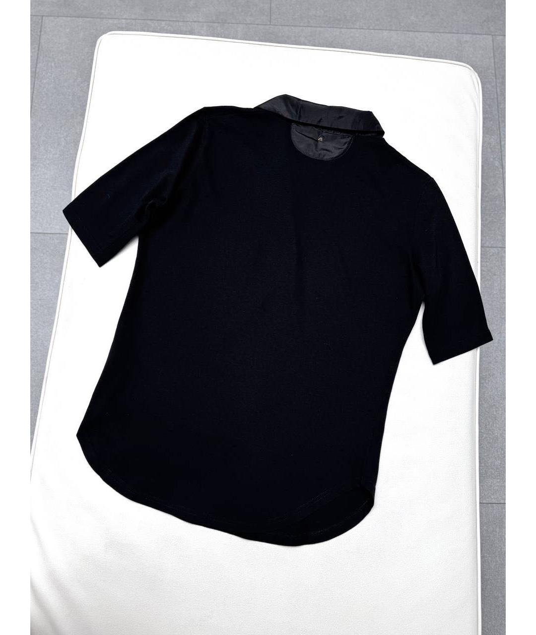 VALENTINO Черная хлопковая футболка, фото 2