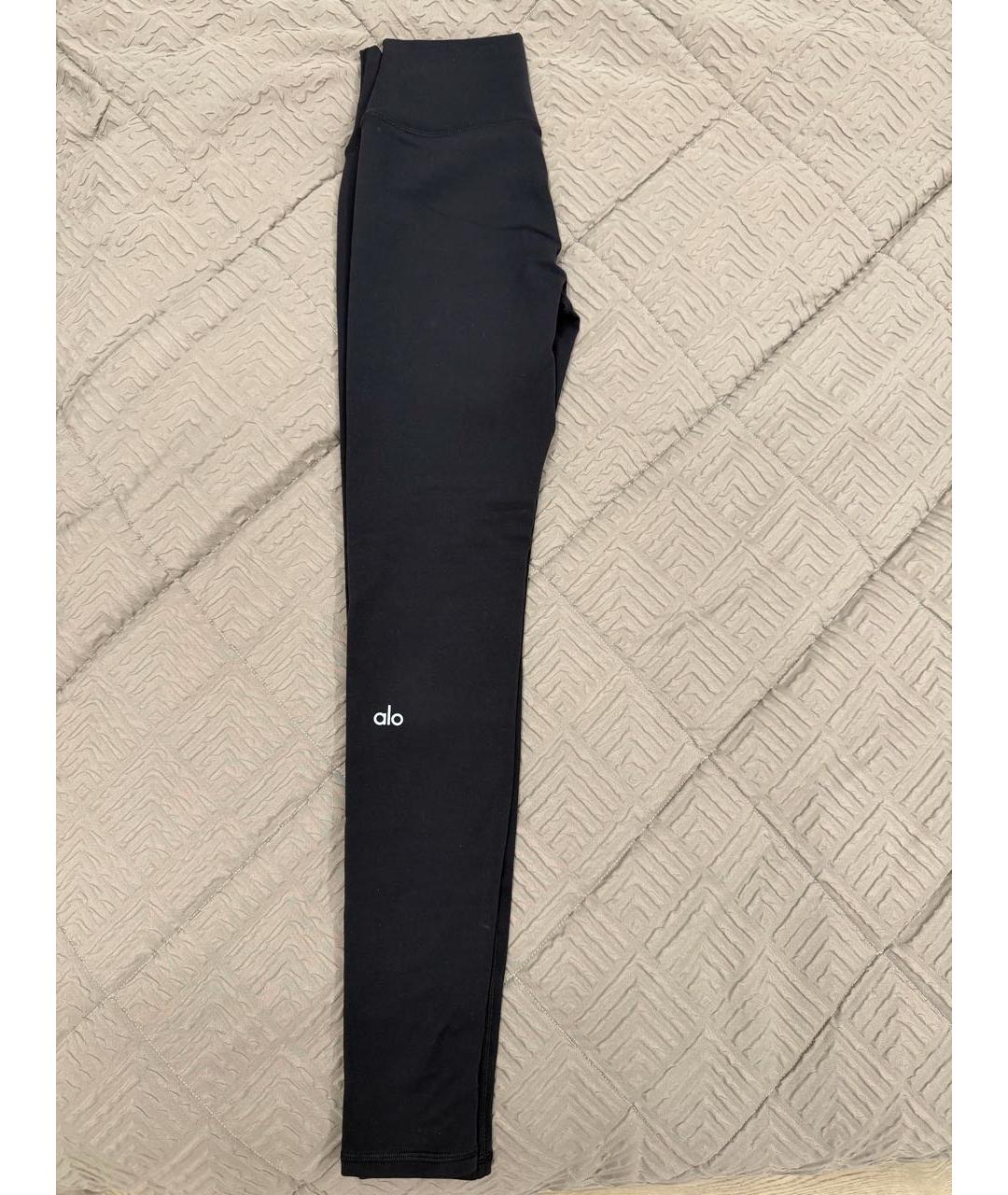 ALO YOGA Черные леггинсы и велосипедки, фото 2