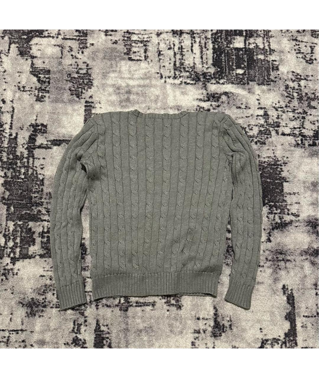 POLO RALPH LAUREN Антрацитовый хлопковый джемпер / свитер, фото 2