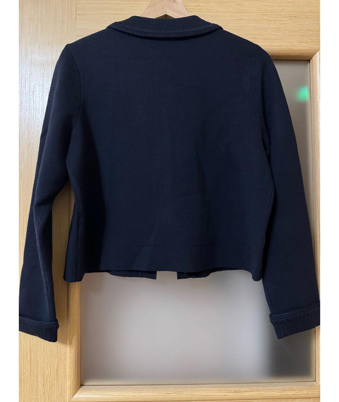 Sezane Темно-синий шерстяной кардиган, фото 2